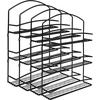 image:imageSpectrum 3 Tier Hanging Spice Rack for Wall Black Steel Kitchen Spice Organizer Wall Mounted Metal Three Tier Metal Spice Organizer Rack for Kitchen Cabinet Pantry OrganizationBlack