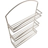image:imageSpectrum 3 Tier Hanging Spice Rack for Wall Black Steel Kitchen Spice Organizer Wall Mounted Metal Three Tier Metal Spice Organizer Rack for Kitchen Cabinet Pantry OrganizationSatin Nickel