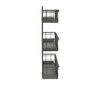image:imageSpectrum 3 Tier Hanging Spice Rack for Wall Black Steel Kitchen Spice Organizer Wall Mounted Metal Three Tier Metal Spice Organizer Rack for Kitchen Cabinet Pantry OrganizationIndustrial Gray