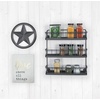 image:imageSpectrum 3 Tier Hanging Spice Rack for Wall Black Steel Kitchen Spice Organizer Wall Mounted Metal Three Tier Metal Spice Organizer Rack for Kitchen Cabinet Pantry OrganizationIndustrial Gray