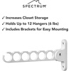 image:imageSpectrum 35000 Diversified Wall Mount Hanger Holder Closet Organizer White