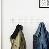image:imageSpectrum 6 Hook Coat Rack Wall Mount for Entryway Closet Bathroom Garage Sturdy Steel Wire Wall Mounted Coat Hooks for Hanging Hats Purses Towels Bags Backpacks WhiteWhite