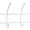 image:imageSpectrum 6 Hook Coat Rack Wall Mount for Entryway Closet Bathroom Garage Sturdy Steel Wire Wall Mounted Coat Hooks for Hanging Hats Purses Towels Bags Backpacks WhiteWhite