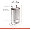 image:imageSpectrum Ashley Over Cabinet Door Grocery Bag Holder Hanging Bag Dispenser for Kitchen Cabinet Bathroom Under Sink Home Organization Heavy Duty Plastic Bag Cabinet Door Storage Bronze