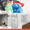 image:imageSpectrum Ashley Over The Cabinet Plastic Bag Holder Satin Nickel Powder Coat  Grocery amp Recycling Bag Dispenser for Kitchen Bathroom Under Sink Home amp Apartment Organization