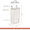 image:imageSpectrum Ashley Over The Cabinet Plastic Bag Holder Satin Nickel Powder Coat  Grocery amp Recycling Bag Dispenser for Kitchen Bathroom Under Sink Home amp Apartment Organization