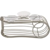 image:imageSpectrum Ashley Sink Sponge and Brush Holder with Suction Cups 2 in 1 Sink Caddy Bronze No Rust Easy Mount Suction Cup Kitchen Sink Sponge and Brush Holder Hanging Wire Cradle Promotes Quick Drying725 inches L x 3 inches W