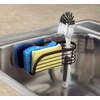 image:imageSpectrum Ashley Sink Sponge and Brush Holder with Suction Cups 2 in 1 Sink Caddy Bronze No Rust Easy Mount Suction Cup Kitchen Sink Sponge and Brush Holder Hanging Wire Cradle Promotes Quick Drying3x2x35 inches