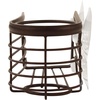 image:imageSpectrum Ashley Sink Sponge and Brush Holder with Suction Cups 2 in 1 Sink Caddy Bronze No Rust Easy Mount Suction Cup Kitchen Sink Sponge and Brush Holder Hanging Wire Cradle Promotes Quick Drying3x2x35 inches