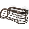 image:imageSpectrum Ashley Sink Sponge and Brush Holder with Suction Cups 2 in 1 Sink Caddy Bronze No Rust Easy Mount Suction Cup Kitchen Sink Sponge and Brush Holder Hanging Wire Cradle Promotes Quick Drying3x2x35 inches
