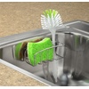 image:imageSpectrum Ashley Sink Sponge and Brush Holder with Suction Cups 2 in 1 Sink Caddy Bronze No Rust Easy Mount Suction Cup Kitchen Sink Sponge and Brush Holder Hanging Wire Cradle Promotes Quick Drying1 EA