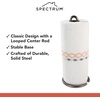 image:imageSpectrum Chrome Paper Towel Holder Countertop Kitchen Organizer Easy Tear Modern Freestanding Kitchen Hand Towel Roll Stands Vertical for Standard and Large Paper Towel Rolls with Durable Steel BaseIndustrial Gray