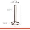 image:imageSpectrum Chrome Paper Towel Holder Countertop Kitchen Organizer Easy Tear Modern Freestanding Kitchen Hand Towel Roll Stands Vertical for Standard and Large Paper Towel Rolls with Durable Steel BaseBronze