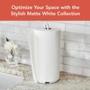 image:imageSpectrum Chrome Paper Towel Holder Countertop Kitchen Organizer Easy Tear Modern Freestanding Kitchen Hand Towel Roll Stands Vertical for Standard and Large Paper Towel Rolls with Durable Steel BaseMatte White