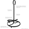 image:imageSpectrum Contempo Farmhouse Paper Towel Holder with Easy Tear Arm for Kitchen Counter Tabletop Bathroom Sturdy Metal Rustic Paper Towel Stand with Weighted Base for Standard amp Jumbo Rolls BlacKTwist