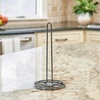 image:imageSpectrum Contempo Farmhouse Paper Towel Holder with Easy Tear Arm for Kitchen Counter Tabletop Bathroom Sturdy Metal Rustic Paper Towel Stand with Weighted Base for Standard amp Jumbo Rolls BlacKSimple