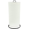 image:imageSpectrum Contempo Farmhouse Paper Towel Holder with Easy Tear Arm for Kitchen Counter Tabletop Bathroom Sturdy Metal Rustic Paper Towel Stand with Weighted Base for Standard amp Jumbo Rolls BlacKMinimalistic Modern