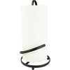 image:imageSpectrum Contempo Farmhouse Paper Towel Holder with Easy Tear Arm for Kitchen Counter Tabletop Bathroom Sturdy Metal Rustic Paper Towel Stand with Weighted Base for Standard amp Jumbo Rolls BlacKTwist