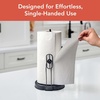 image:imageSpectrum Contempo Farmhouse Paper Towel Holder with Easy Tear Arm for Kitchen Counter Tabletop Bathroom Sturdy Metal Rustic Paper Towel Stand with Weighted Base for Standard amp Jumbo Rolls BlacKSingleHand Tear