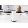 image:imageSpectrum Contempo Farmhouse Paper Towel Holder with Easy Tear Arm for Kitchen Counter Tabletop Bathroom Sturdy Metal Rustic Paper Towel Stand with Weighted Base for Standard amp Jumbo Rolls BlacKMinimalistic Modern