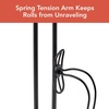 image:imageSpectrum Contempo Farmhouse Paper Towel Holder with Easy Tear Arm for Kitchen Counter Tabletop Bathroom Sturdy Metal Rustic Paper Towel Stand with Weighted Base for Standard amp Jumbo Rolls BlacKSingleHand Tear