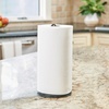 image:imageSpectrum Contempo Farmhouse Paper Towel Holder with Easy Tear Arm for Kitchen Counter Tabletop Bathroom Sturdy Metal Rustic Paper Towel Stand with Weighted Base for Standard amp Jumbo Rolls BlacKSimple