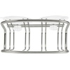 image:imageSpectrum Contempo In Sink Sponge Holder for Kitchen amp Bathroom Sink Organization Strong Suction Cup Dish Sponge Holder Caddy with Quick Drying Fast Draining Design ChromeSatin Nickel