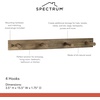 image:imageSpectrum Diversified 4 Peg Rack Finish WhiteGreige