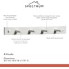 image:imageSpectrum Diversified 4 Peg Rack Finish WhiteWhite