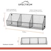 image:imageSpectrum Diversified 89076 Wall Mount Triple Storage Basket Industrial Gray