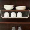 image:imageSpectrum Diversified Ashley Large Cabinet Shelf Basket InCabinet Storage Shelf Kitchen Cabinet amp Pantry Organization amp Storage Bathroom Cabinet BasketSatin Nickel Pc