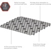 image:imageSpectrum Diversified Hexa Raised Feet QuickDrying HeavyDuty Protector with NonSlip Surface Large Farmhouse Sink Mat FrostGray105 x 12