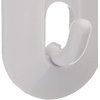 image:imageSpectrum Diversified Wall Mounted Magnetic Classic Hook for Fridge Hanging Keys Rings and More Storage 2Pack White