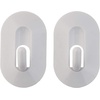 image:imageSpectrum Diversified Wall Mounted Magnetic Classic Hook for Fridge Hanging Keys Rings and More Storage 2Pack White