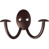 image:imageSpectrum Double Prong Hooks for Hanging Coats Towels Robes Clothes Backpacks Purses Bags Closet Bathroom Entryway Easy Mount Metal Double Screw In Decorative Wall Hook for Hanging BronzeBronze