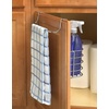 image:imageSpectrum Duo Over Cabinet Towel Holder and Cabinet Basket Medium for Kitchen Towel Under Sink Storage Durable Steel Over the Cabinet Door Towel Bar Organizer with No Drill Installation ChromeChrome