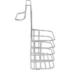 image:imageSpectrum Duo Over Cabinet Towel Holder and Cabinet Basket Medium for Kitchen Towel Under Sink Storage Durable Steel Over the Cabinet Door Towel Bar Organizer with No Drill Installation ChromeChrome