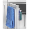 image:imageSpectrum Duo Over Cabinet Towel Holder and Cabinet Basket Medium for Kitchen Towel Under Sink Storage Durable Steel Over the Cabinet Door Towel Bar Organizer with No Drill Installation ChromeChrome
