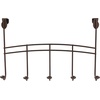 image:imageSpectrum Dutchess Bronze Over the Door Hook Rack for Hanging Coats Jackets Bags Totes amp Towels 5 Hook Door Hanger for Bedroom Closet Laundry Room Organization Easy Install Fits Most Doors