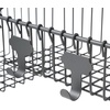 image:imageSpectrum Finley Wall Mount Double Storage Bin with Hook Station for Entryway Storage and Organization