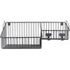 image:imageSpectrum Finley Wall Mount Double Storage Bin with Hook Station for Entryway Storage and Organization