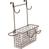image:imageSpectrum Grid Over the Cabinet Styling Station Satin Nickel  Tall Bathroom amp Under Sink Organizer for Hair Dryer Beauty Tools Accessories amp Home EssentialsBronze