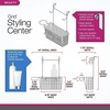 image:imageSpectrum Grid Over the Cabinet Styling Station Satin Nickel  Tall Bathroom amp Under Sink Organizer for Hair Dryer Beauty Tools Accessories amp Home EssentialsBronze