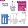 image:imageSpectrum Grid Over the Cabinet Styling Station Satin Nickel  Tall Bathroom amp Under Sink Organizer for Hair Dryer Beauty Tools Accessories amp Home EssentialsBronze