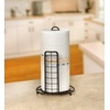 image:imageSpectrum Grid Paper Towel Holder Roll Dispenser Stand for Kitchen Countertop amp Dining Room Table Industrial GrayBlack