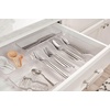 image:imageSpectrum HEXA 5Divider Expandable Silverware Tray Stone Gray  InDrawer Organizer for Kitchen Accessories Cutlery Knives amp More  EasytoClean Home amp Apartment EssentialClear Frost