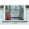image:imageSpectrum HEXA 5Divider Expandable Silverware Tray Stone Gray  InDrawer Organizer for Kitchen Accessories Cutlery Knives amp More  EasytoClean Home amp Apartment EssentialClear Frost  Stone Gray