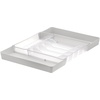 image:imageSpectrum HEXA 5Divider Expandable Silverware Tray Stone Gray  InDrawer Organizer for Kitchen Accessories Cutlery Knives amp More  EasytoClean Home amp Apartment EssentialClear Frost  Stone Gray