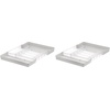 image:imageSpectrum HEXA 5Divider Expandable Silverware Tray Stone Gray  InDrawer Organizer for Kitchen Accessories Cutlery Knives amp More  EasytoClean Home amp Apartment EssentialClear Frost  Stone Gray
