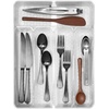 image:imageSpectrum HEXA 5Divider Expandable Silverware Tray Stone Gray  InDrawer Organizer for Kitchen Accessories Cutlery Knives amp More  EasytoClean Home amp Apartment EssentialClear Frost  Stone Gray